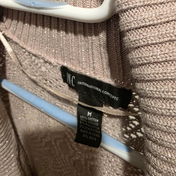 INC International Concepts Shimmer Knit Cardigan – Size Medium ✨ - Picture 2 of 6